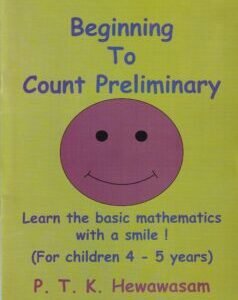 Beginning To Count Preliminary - (For children 4 - 5 years)