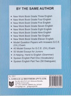 NEW WORK BOOK GRADE 6 ENGLISH