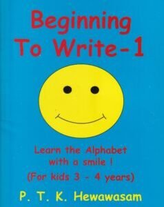Beginning To Write - 1 (For kids 3 - 4 years)