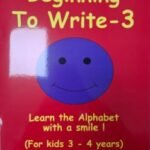 Beginning To Write - 3 (For kids 3 - 4 years)
